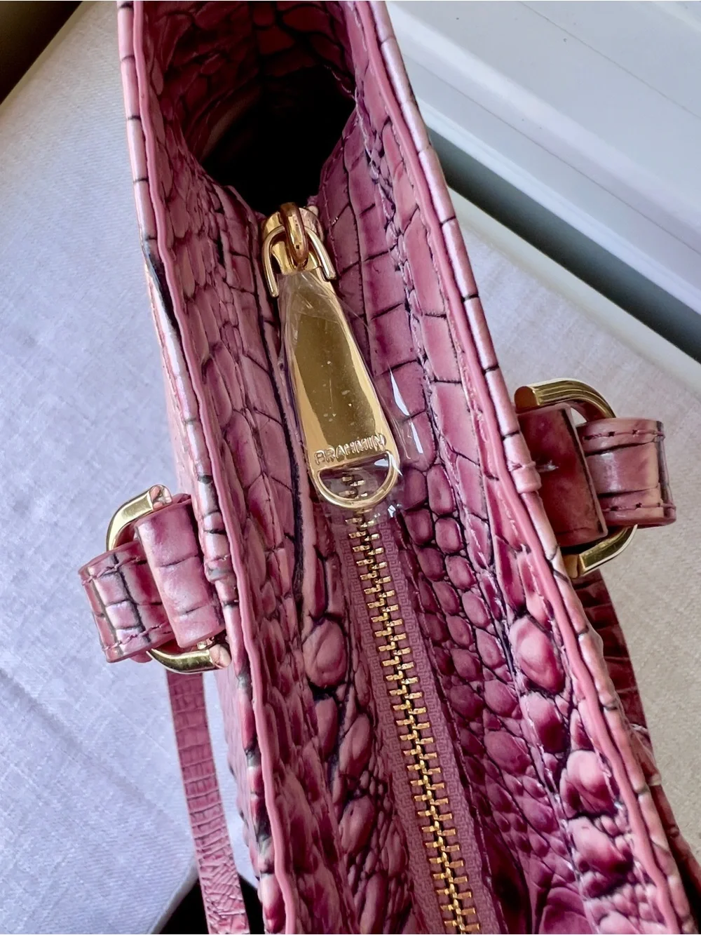 NWT Brahmin Leather Abigail Tote Bag, BCA Dusty Pink